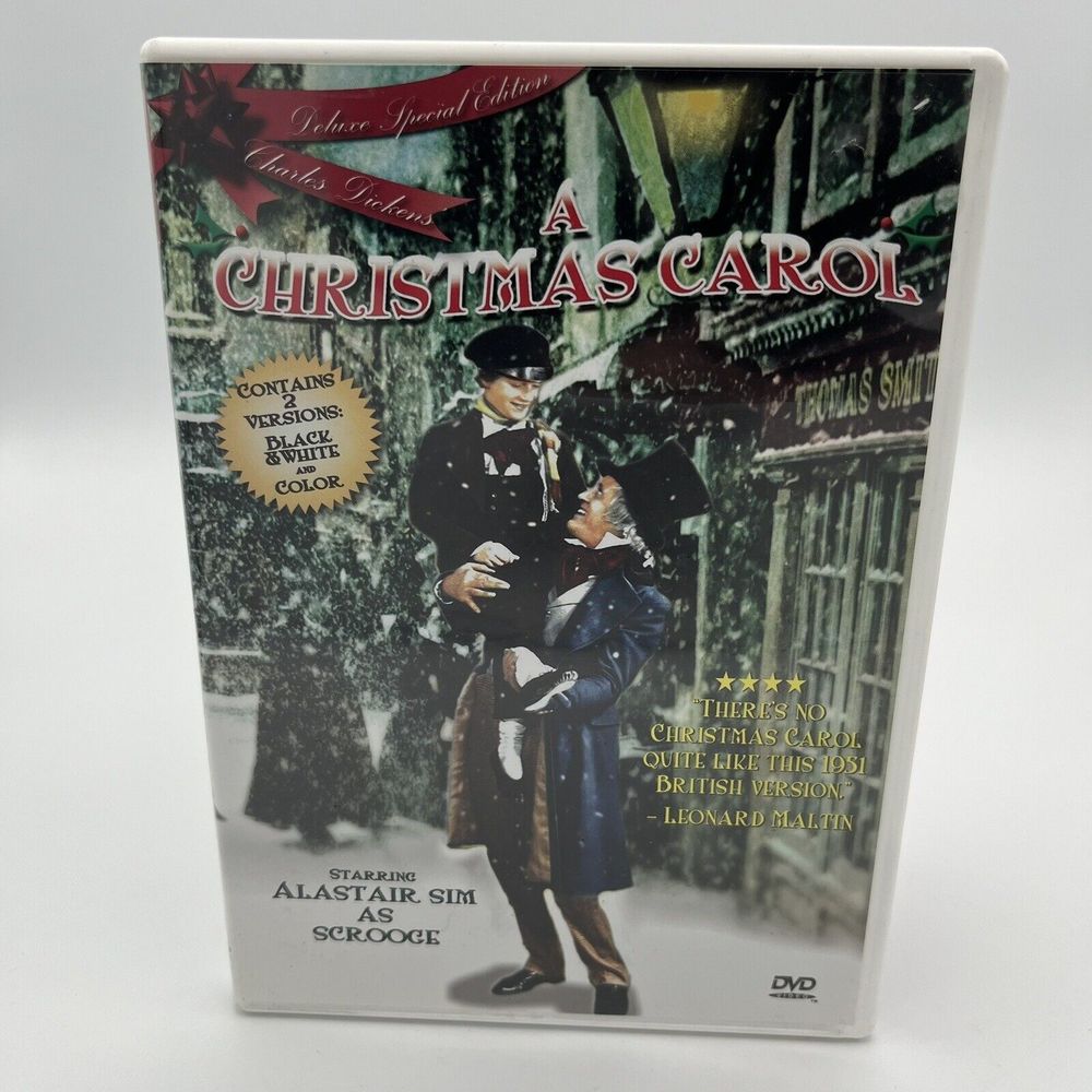 A Christmas Carol Colorized + Black & White Edition Alastair Sim As Scrooge LNC